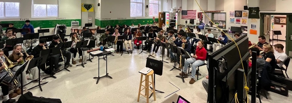 band members playing