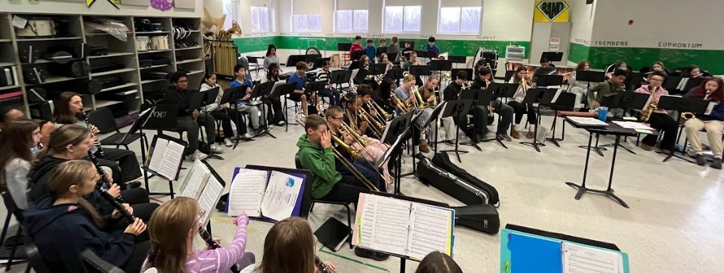 band members playing