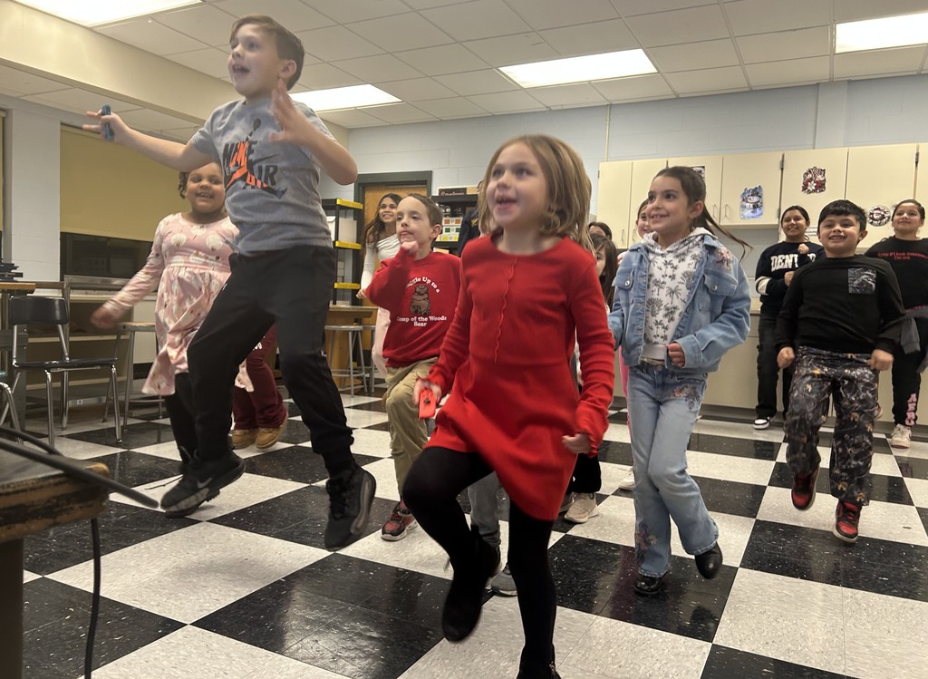 students dancing