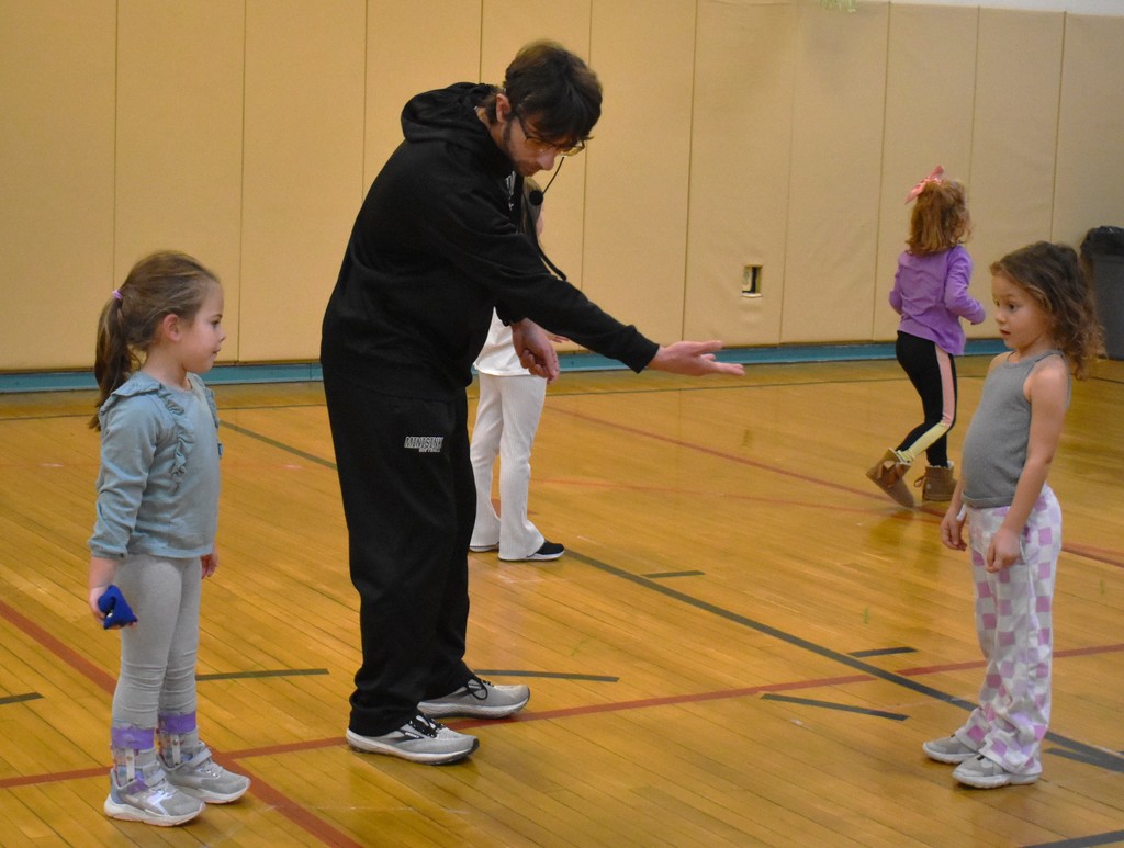 students in  physical education class