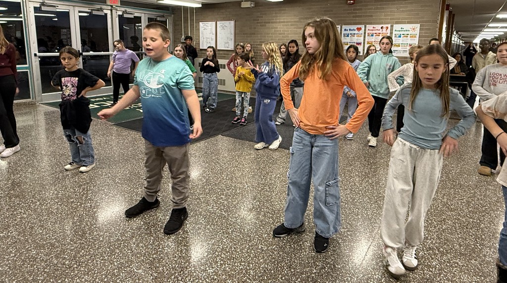 students in rehearsal