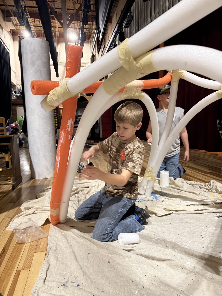 student in rehearsal