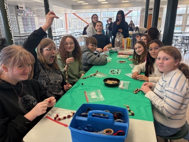 students working on projects