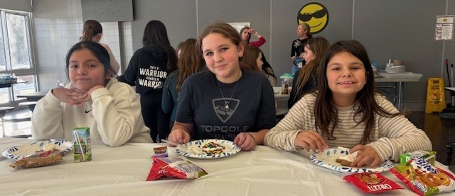 students working on projects