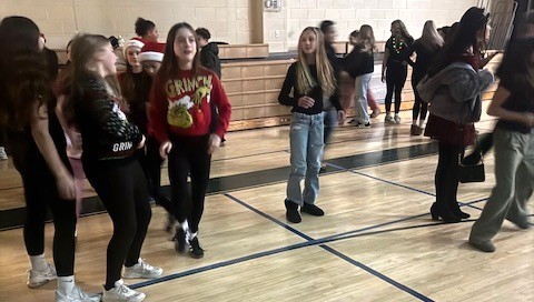 students at dance