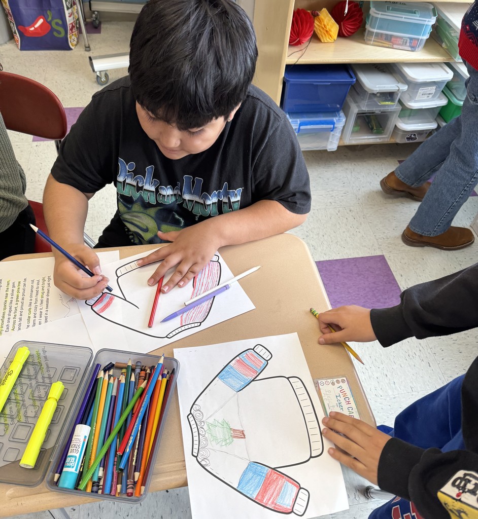 students creating artwork