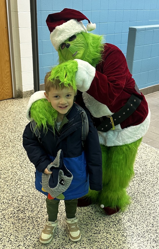 student with the grinch