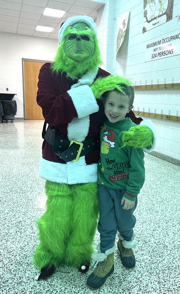 student with the grinch