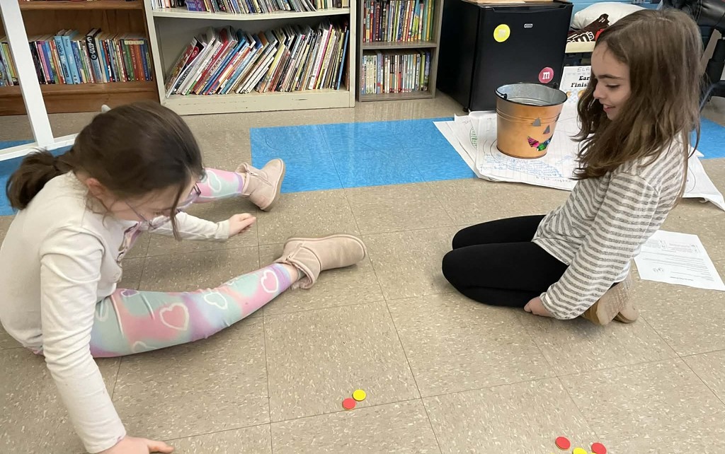 students playing games