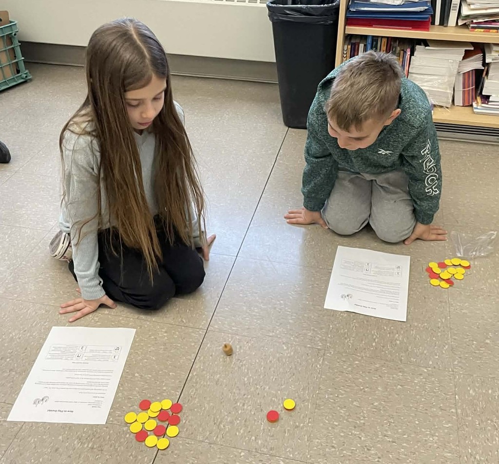 students playing games