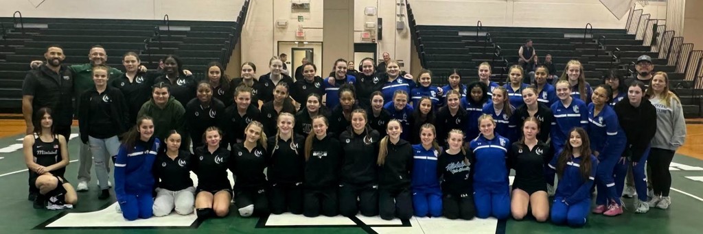 two wrestling teams together