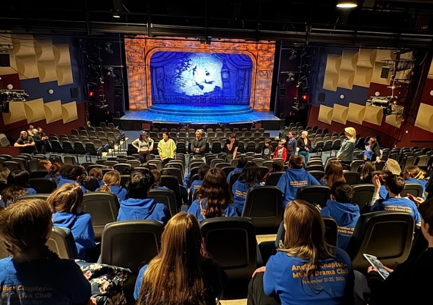 students with actors