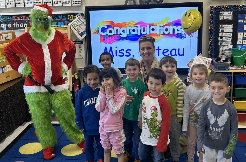 students with the grinch