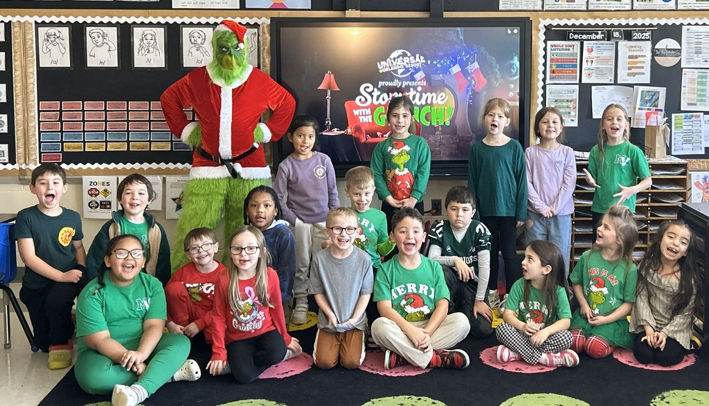 students with the grinch