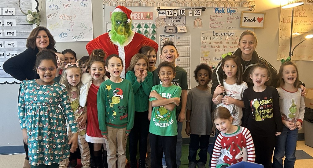students with the grinch