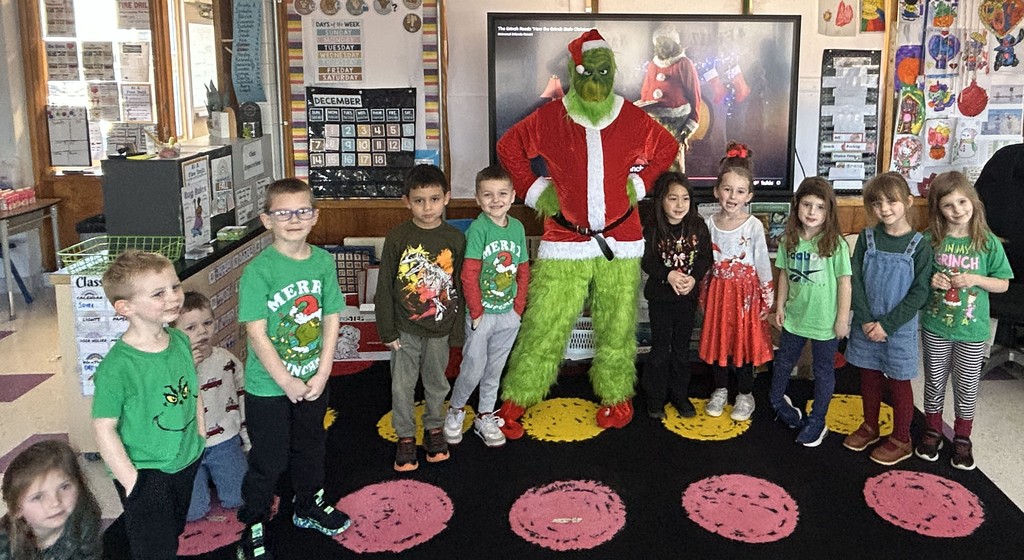students with the Grinch