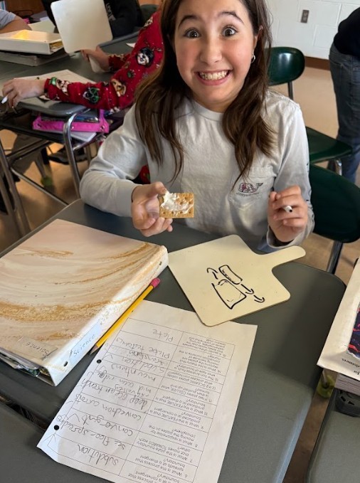 students in science class