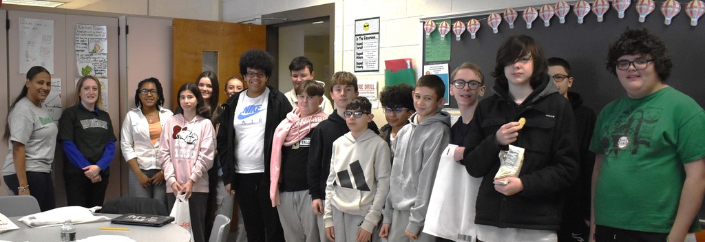 students with guests