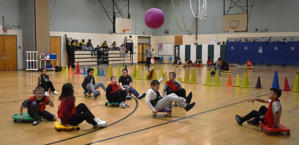 kids in PE class