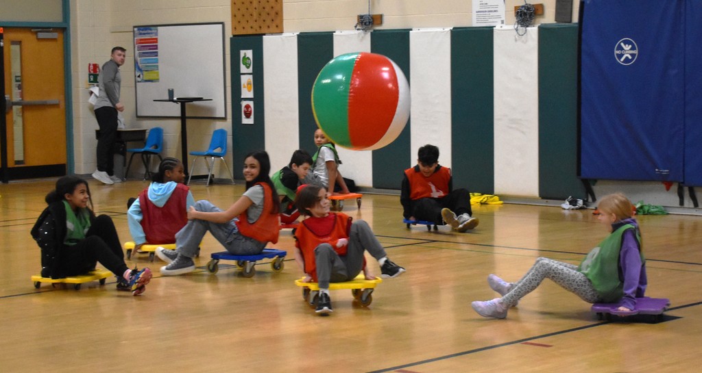 kids in PE class
