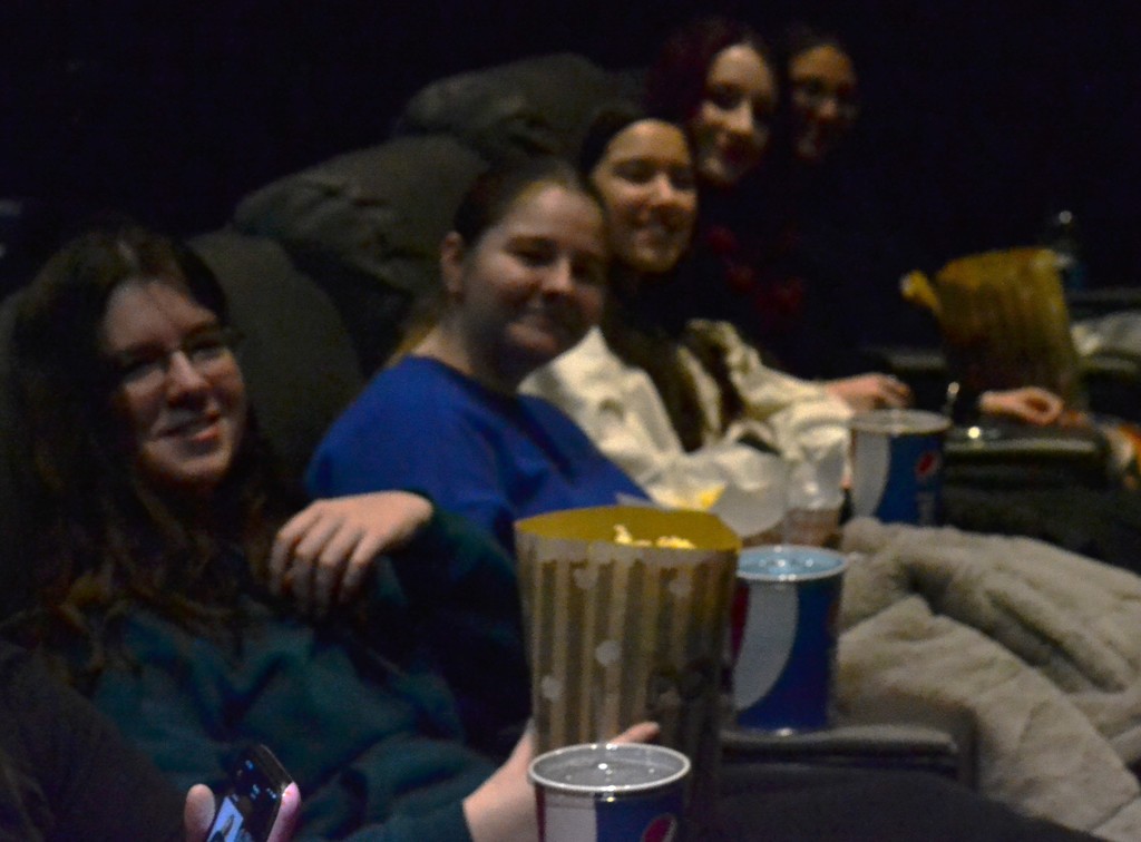 students a movie theater