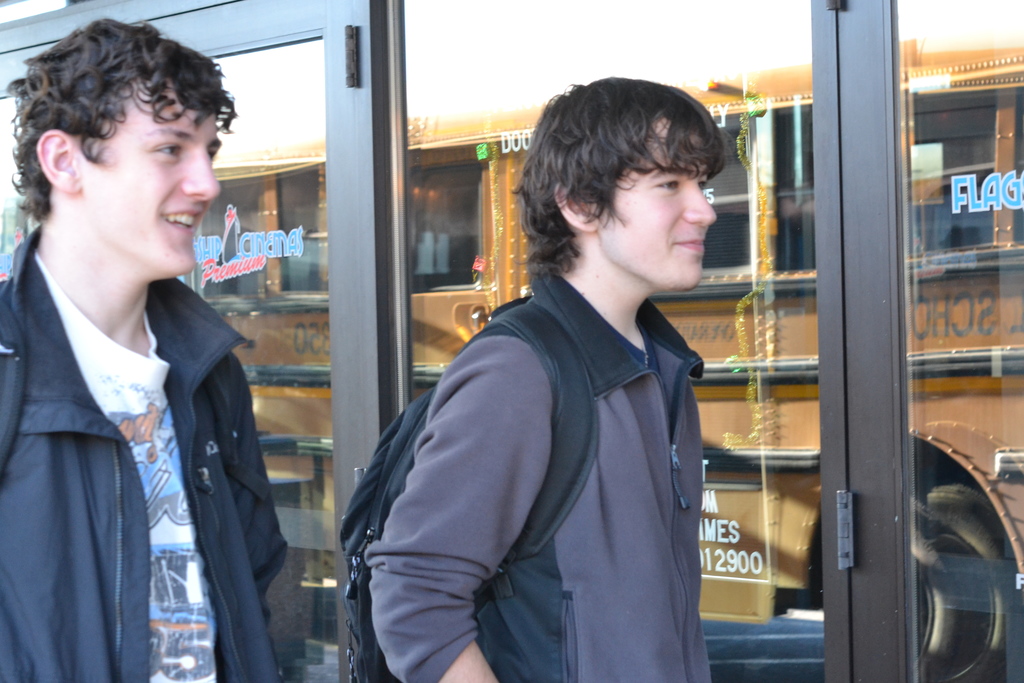 students at movie theater