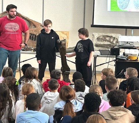 students at assembly