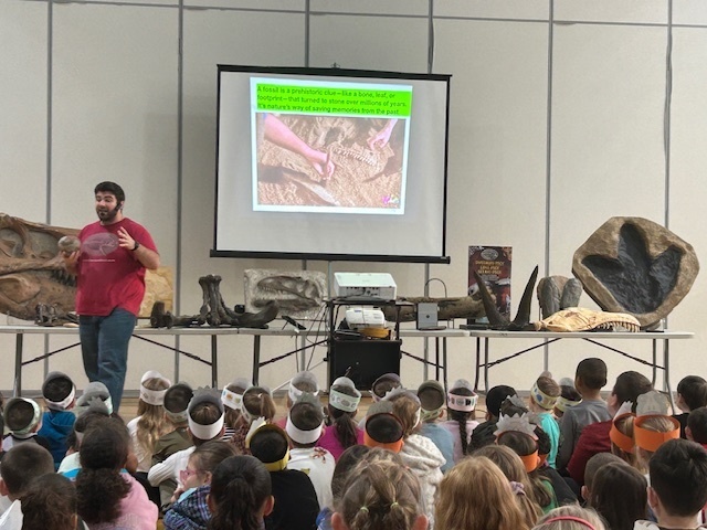 students at assembly