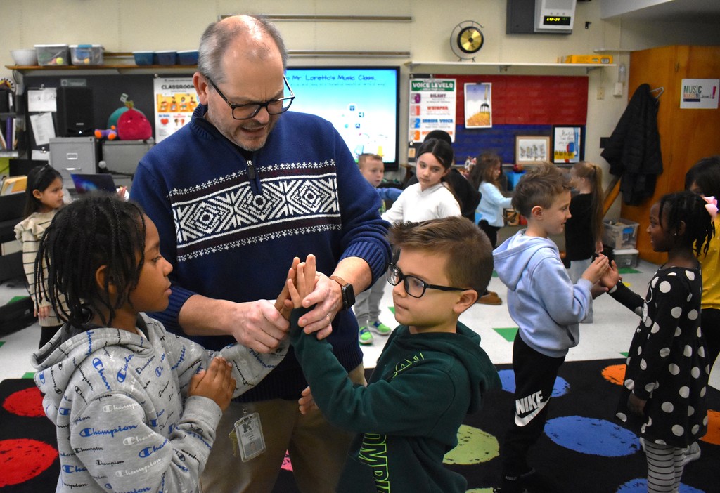students and teacher