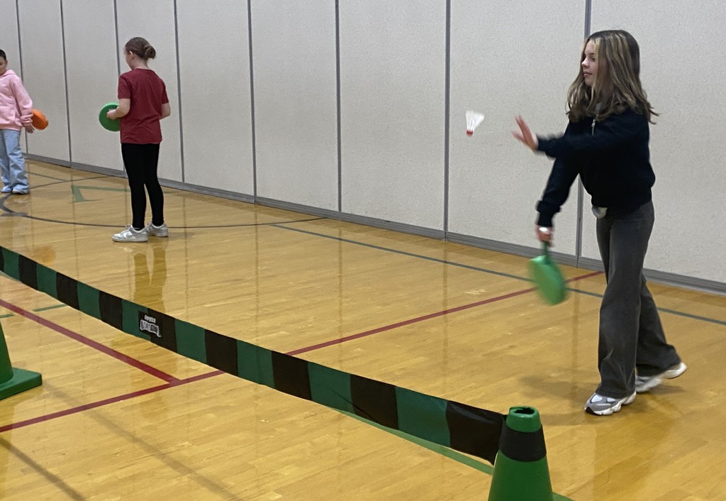 students in PE class