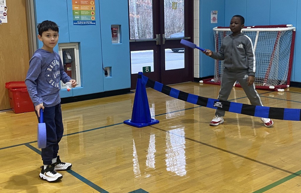 students in PE class