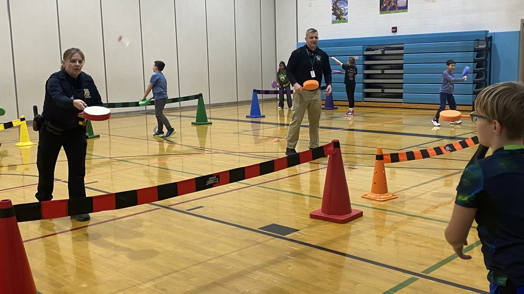 students in PE class