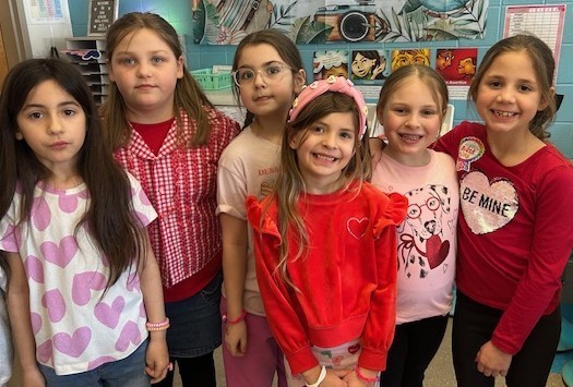 valentine's day students