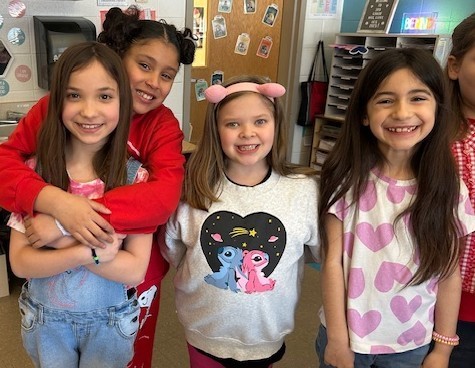 valentine's day students