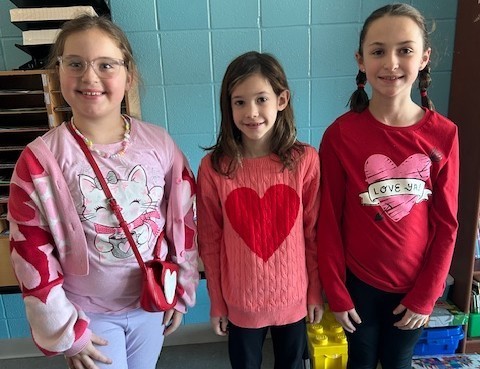 valentine's day students