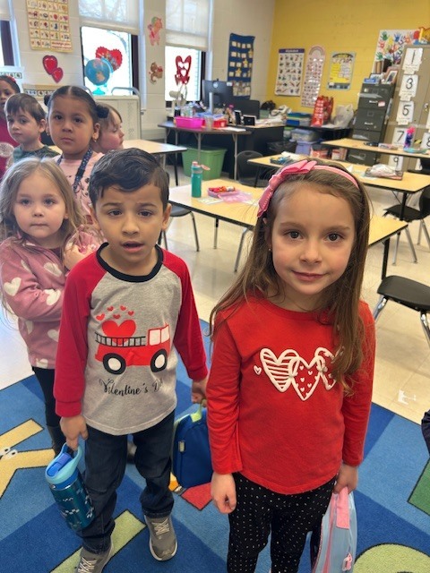 valentine's day students