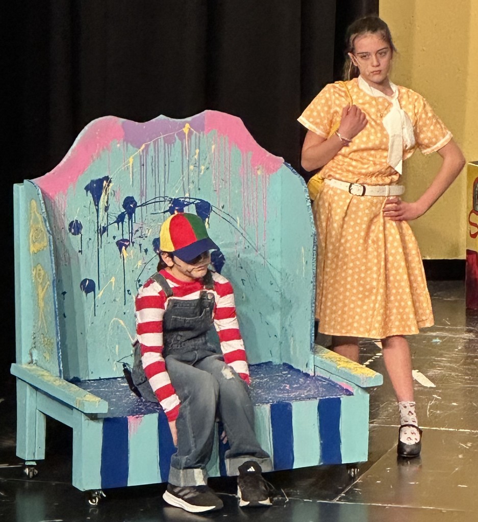 students at rehearsal