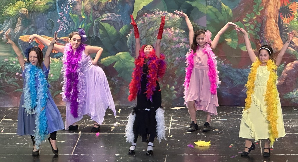 students at rehearsal