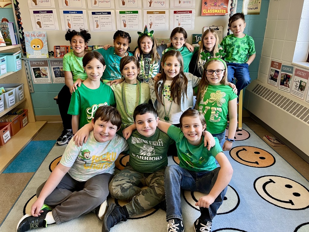 students in green
