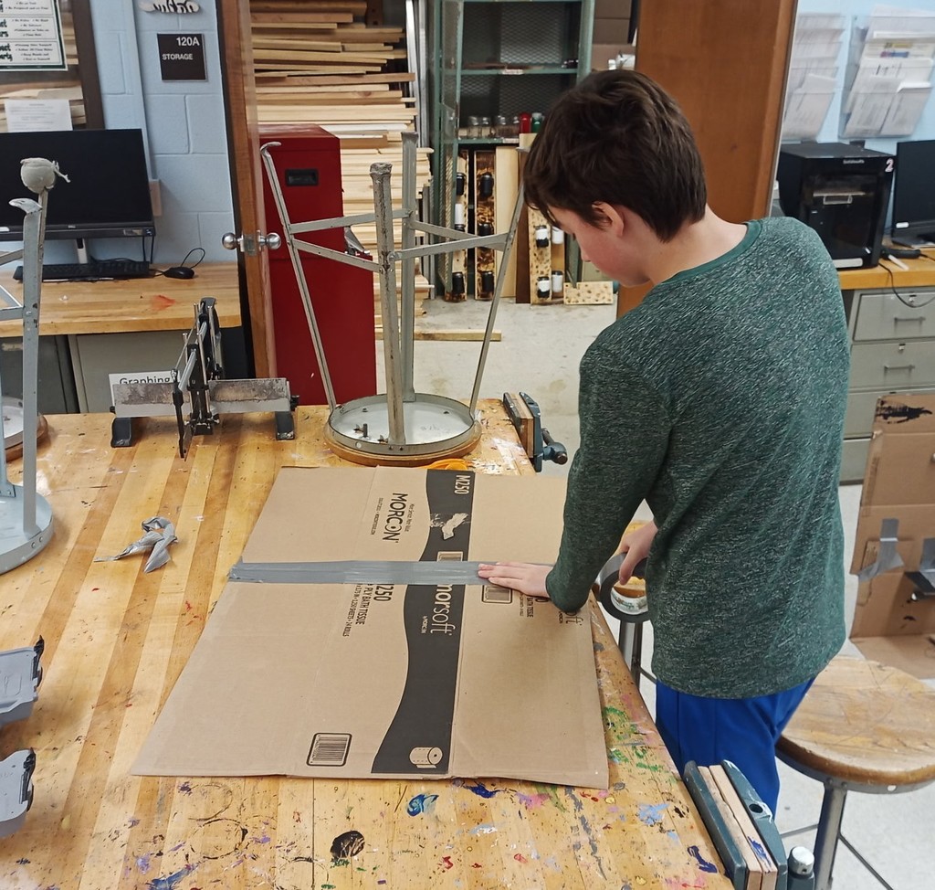 students in tech class