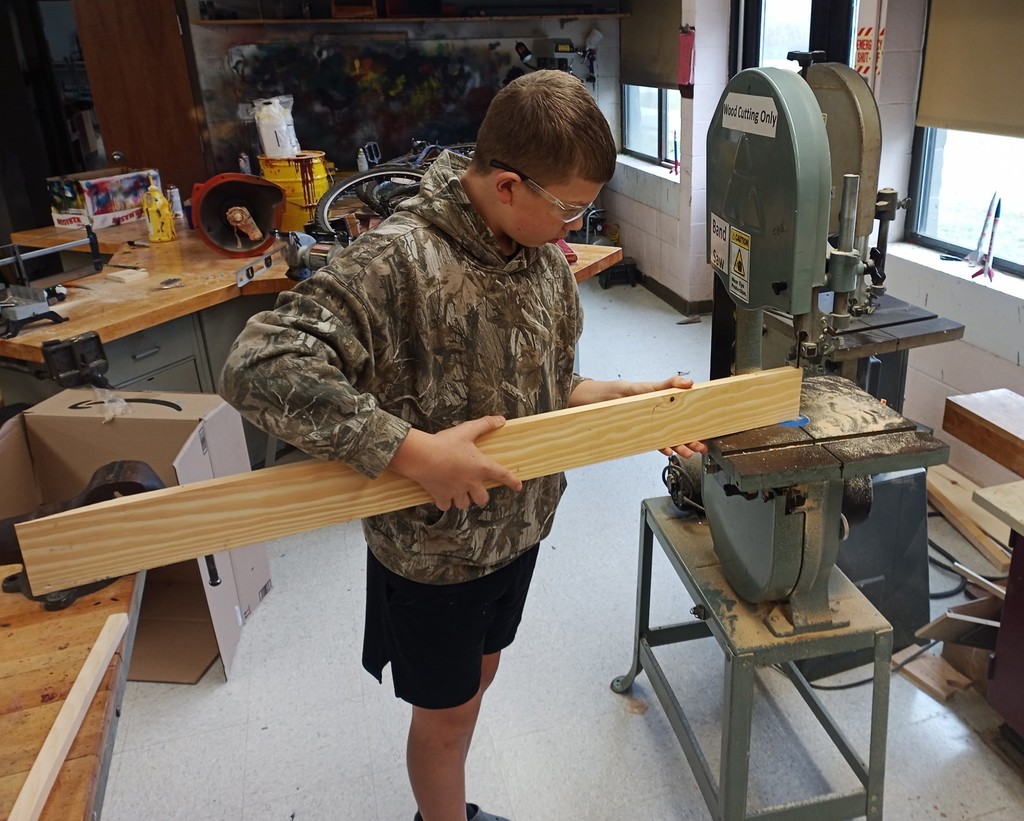 student in tech class