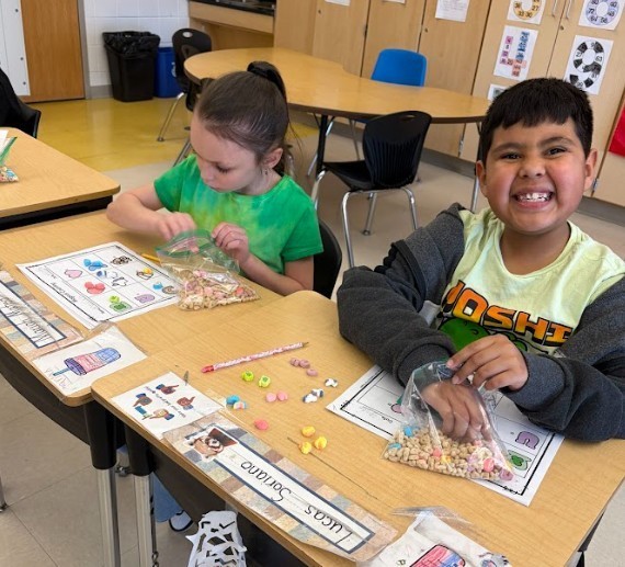 student with math work