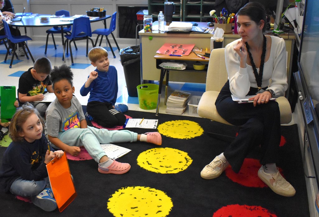 teacher and students in class
