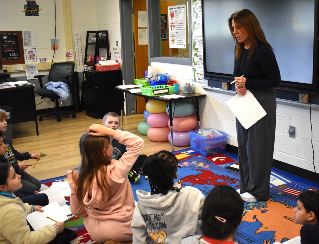 teacher and students in class