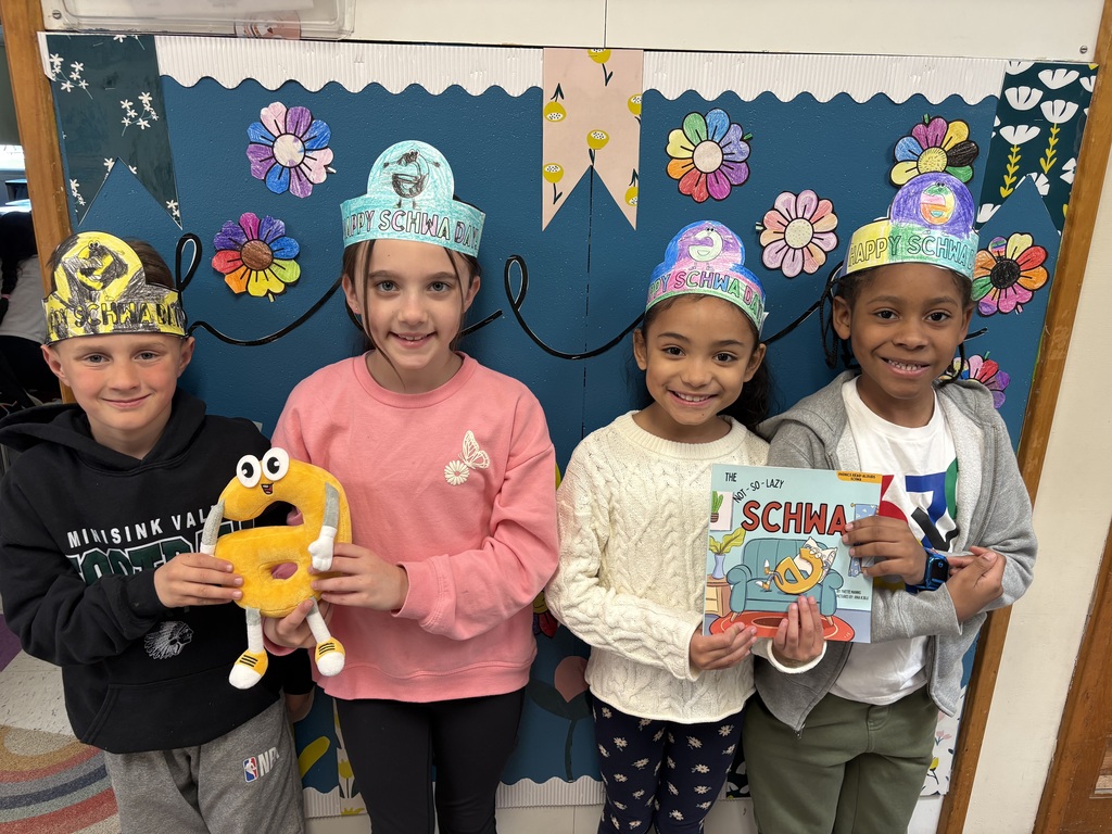 students with artwork