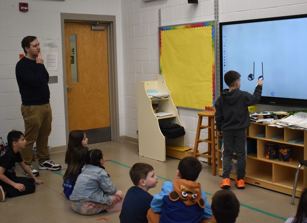 music students in class