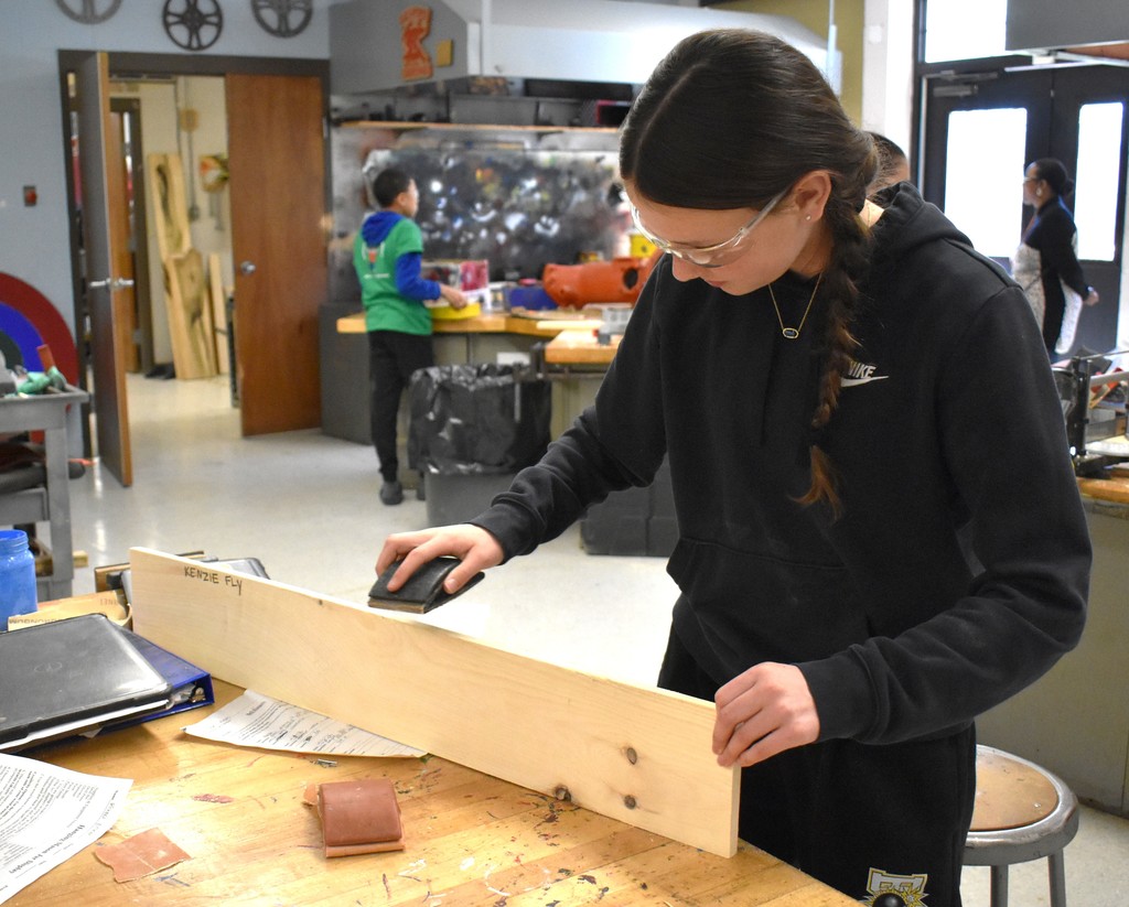 student in tech class
