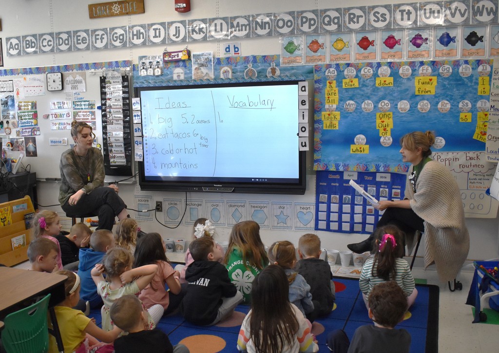students in class