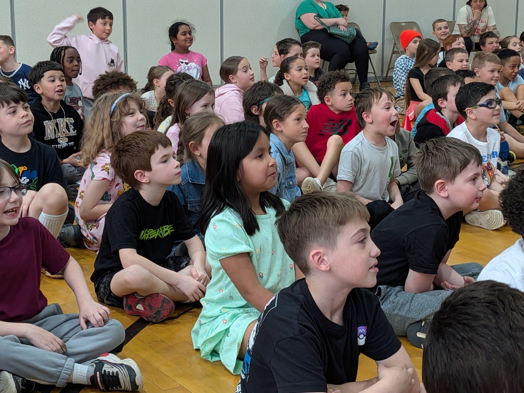 students at assembly