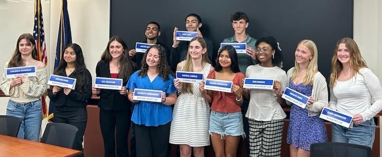group of students at meeting